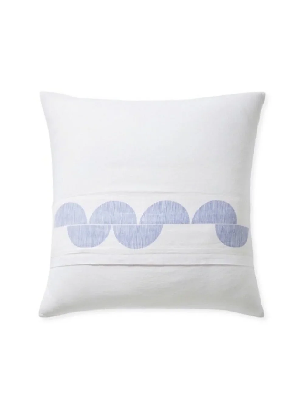 NEW Serena & Lily Seaport Euro Pillow Sham-Harbor Blue/White